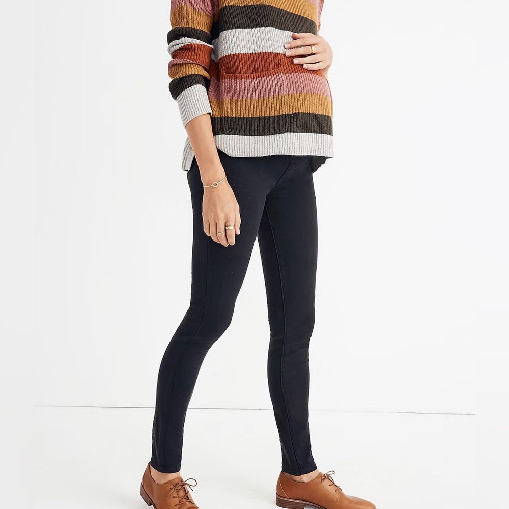 Madewell Maternity Over-the-Belly Skinny Jeans in Lunar Wash: TENCEL Denim